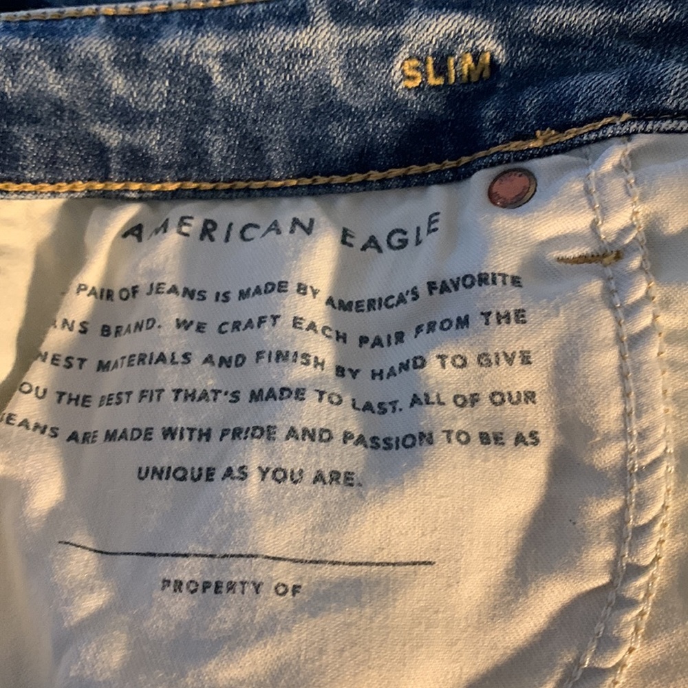 American Eagle Next Level Flex Slim Jean Size 30X32 - Picture 7 of 7